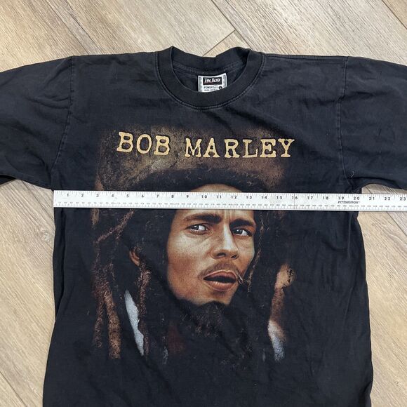 Vintage Bob Marley Single Stitch Large T-Shirt Wailers Reggae Band The Roxx Tag - Picture 4 of 5